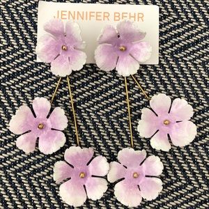 Jennifer Behr Poppy Lavender Earrings, Never worn!